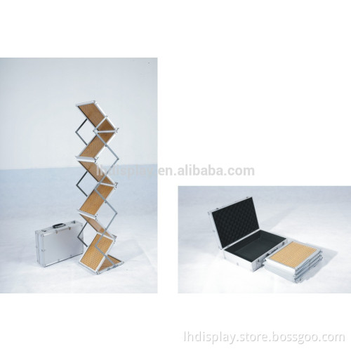 Wooden Catalogue shelf with aluminium case